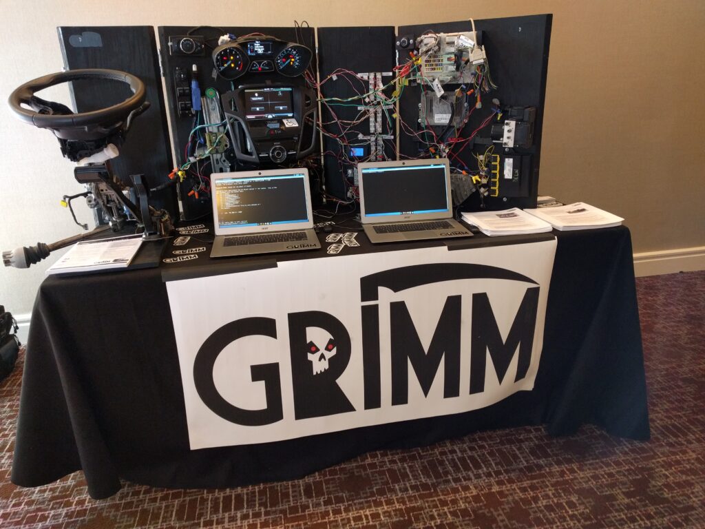 Grimm booth table